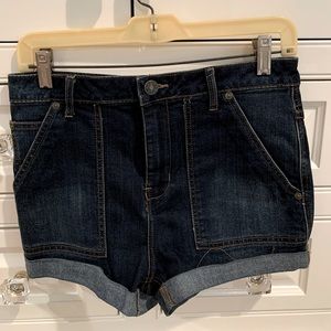 Free People high waisted jean shorts, size 27